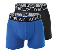 REPLAY Boxer blu / grigio / nero Uomo REPLAY XXL blu / grigio / nero