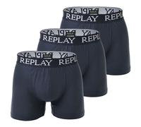 REPLAY Boxer Da Uomo, Confezione Da 3 - Mutande, Cotone, Logo, Monocromatico ...
