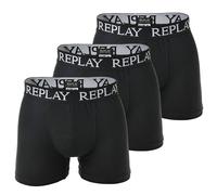 REPLAY Boxer Da Uomo, Confezione Da 3 - Mutande, Cotone, Logo, Monocromatico ...