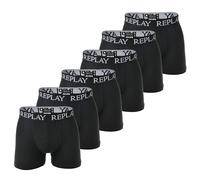 REPLAY Boxer Da Uomo, Confezione Da 6 - Mutande, Cotone, Logo, Monocromatico ...
