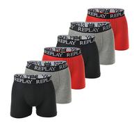 REPLAY Boxer Da Uomo, Confezione Da 6 - Mutande, Cotone, Logo, Monocromatico ...
