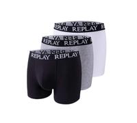 REPLAY Boxer grigio / nero / bianco Uomo REPLAY L grigio / nero / bianco