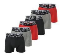REPLAY Boxer grigio / rosso / nero Uomo REPLAY XL