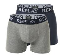 REPLAY Boxer navy / grigio sfumato / offwhite Uomo REPLAY L navy / grigio sfumato / offwhite