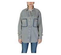 Replay - Camicia a Maniche Lunghe in Cotone - - Blouses & Shirts - Donna - Blu - S