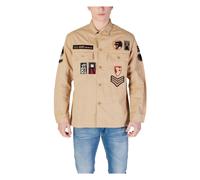 Replay - Camicia a Maniche Lunghe in Cotone - - Shirts - Uomo - Beige - M