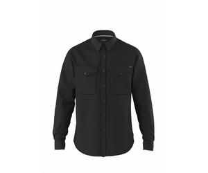 Replay Camicia Casual Da Uomo 6.5 OZ BLACK DENIM - Regular Fit Nero Denim Nero