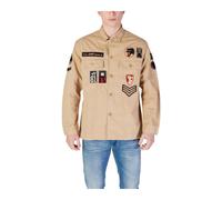 Replay - Camicia Classica in Cotone a Maniche Lunghe - - Shirts - Uomo - Beige - M