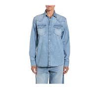 Replay - Camicia Denim Western - - Blouses & Shirts - Donna - Blu - XL