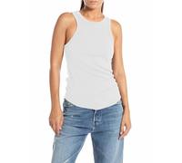 Replay Canotta da donna taglio alto, bianco (Bianco 001), S