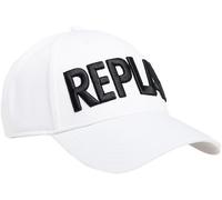 Replay Cappello Baseball In Cotone A Trecce Twill In Bianco One Size