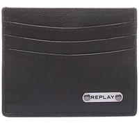 Replay Card Case Con Portafoglio In Metallo Da Uomo Nero Taglia Unica UK