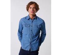 Replay - Chemise 6.5 OZ DEEP BLUE DENIM COUPE Replay BasicsREGULAR Blu - Abbigliamento M Blu