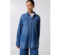 Replay - Chemise 9.5 OZ COTTON/VISCOSE DENIM COUPE OVER Blu - Abbigliamento L Blu
