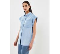 Replay - Chemise manche courte denim Blu - Abbigliamento L Blu