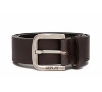 Replay Cintura da uomo in pelle, marrone (Black Brown 128), 105 cm
