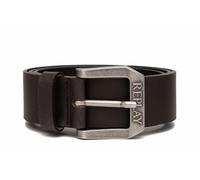 Replay Cintura da uomo in pelle, marrone (Black Brown 128), 90 cm
