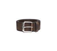 REPLAY Vintage Leather Belt W95 Faded Grey Mud
