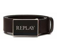 REPLAY cintura Leather Belt W90 Black Brown
