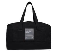 REPLAY Cotton Canvas Duffle Bag Black