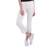 Replay Faaby Flare Crop Comfort Fit Jeans da Donna con Power Stretch, Bianco (Natural White 100), W27
