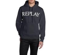 Replay M3104 Felpa con Cappuccio, 067 Blu Notte, M Uomo