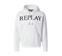 REPLAY Felpa nero / bianco Uomo REPLAY XXL nero / bianco