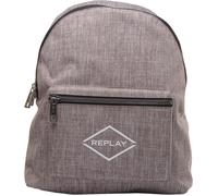 REPLAY Fm3516.000 da Uomo Doppio Zip Anteriore Logo Zaino IN Grigio