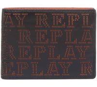 REPLAY Fm5184.000 REPLAY Portafoglio IN Pelle Da Uomo IN Nero Taglia UK 6 - 12
