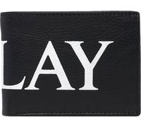 REPLAY Fm5191.000 Grande Logo Mucca Oliato Premium Pelle Portafoglio Nero