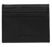REPLAY Fm5193.000 Mucca pelle Ingrassata Premium Card Holdermens Portafogli Nero