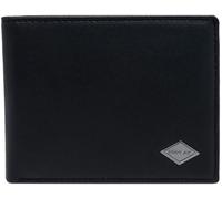 Replay Fm5241.001 Pelle 8 Carte E Soldi Portafoglio Uomo IN Nero