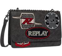 Replay Borsa a spalla antracite, pelle sintetica, donna