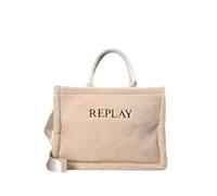 Replay Borsa shopper 39 cm beige