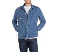 Replay Mv868 Giacca di Jeans, 009 Blu Medio, XL Uomo