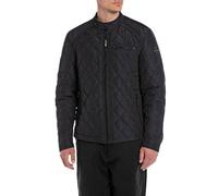 Replay Giacca trapuntata da uomo , giacca di transizione senza cappuccio, blu (Deep Blue 498), L
