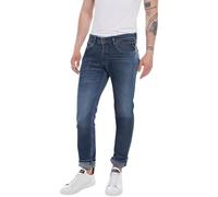 Replay Grover Straight-Fit Hyperflex Hyper Cloud Jeans da Uomo con Elasticità, Blu (Blu Scuro 007), 33 W / 32 L