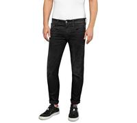 Replay Jeans Anbass Slim-Fit Hyperflex da Uomo con Elastico, Nero (Black 098), W32 x L34