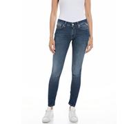 Replay Jeans da Donna New Luz Skinny Fit Hyperflex con Elasticità, Blu (Dark Blue 007), 23W / 28L