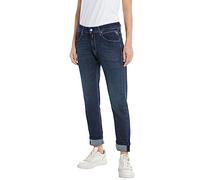 REPLAY Jeans da Donna Slim boyfit Marty Powerstretch Denim, 007 Blu Scuro., 28W x 32L