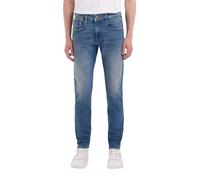 Replay Jeans Da Uomo ANBASS - Slim Fit - Blu - Denim Blu Medio W29-W40 Stretch