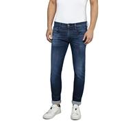 Replay Jeans Da Uomo ANBASS - Slim Fit - Blu - Denim Blu Scuro Hyperflex Stretch