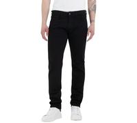 Replay Jeans da Uomo Anbass Slim-Fit Hyperflex con Elasticità, Nero (Nero 098), 33W / 30L