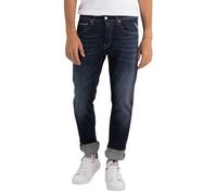 Replay Jeans da Uomo Grover Straight Fit Bio, Dark Blue 007-8, 33W x 32L
