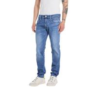 Replay Jeans da Uomo Slim Fit Anbass Eco Plus, 009 Blu Medio., 32W x 34L