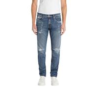 Replay Jeans Dritti da Uomo Grover Collezione Originale, 009 Blu Medio., 28W x 30L