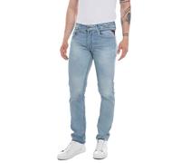 Replay Jeans Dritti Grover da Uomo con Elasticità, Blu (Light Blue 010), 31W / 30L