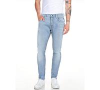 REPLAY Jeans Uomo Willbi regular Fit Elasticizzati, Blu (Dark Blue 010), W38 x L34