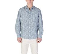 Replay Light Blue Cotton Pattern Shirt - IT48 | L