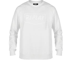 Replay Logo Maglione, bianco, taglia S per maschi